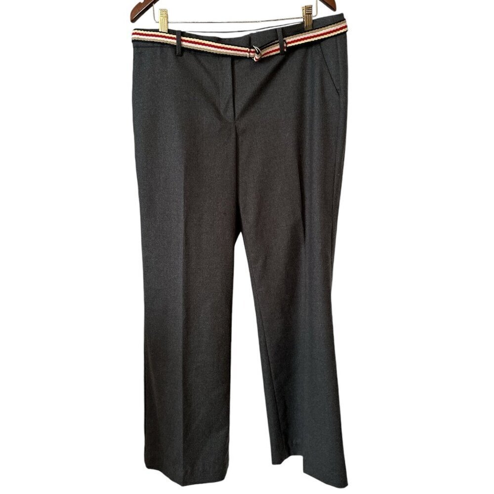 Talbots Women’s Italian Wool Woven Wide Leg Trousers Windsor Pants Size 10 Lined